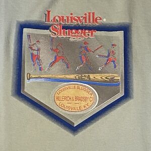 VTG 90s Louisville Slugger Shirt XL Jerzees 50/50 Made In USA